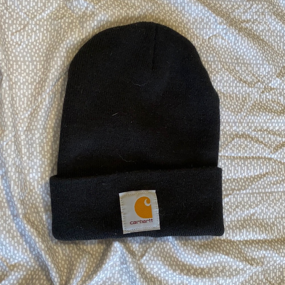 Carhartt Black Beanie - Picture 1 of 2